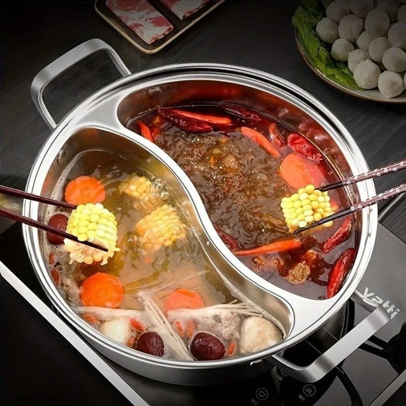 Dosa Pan Iron - Pentola per Zuppa Cinese a Doppio