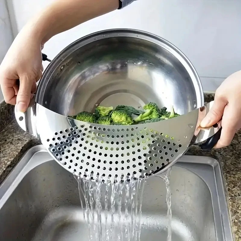 Home Cooking Oil Filter - Separatore Olio-Acqua a Mezzaluna in Acciaio