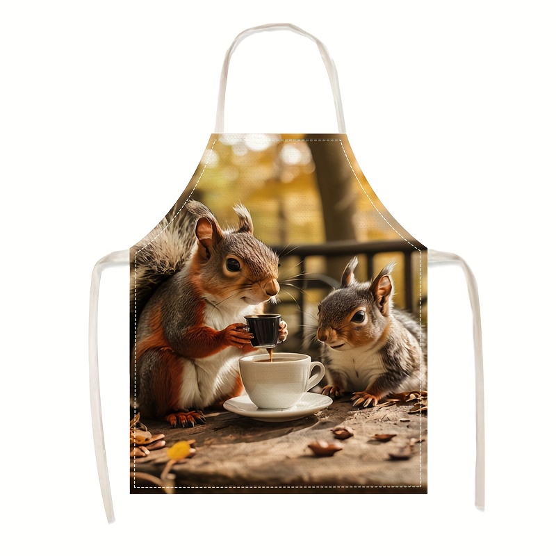 Home Cooking Ideas - Grembiule in Lino con Stampa Scena