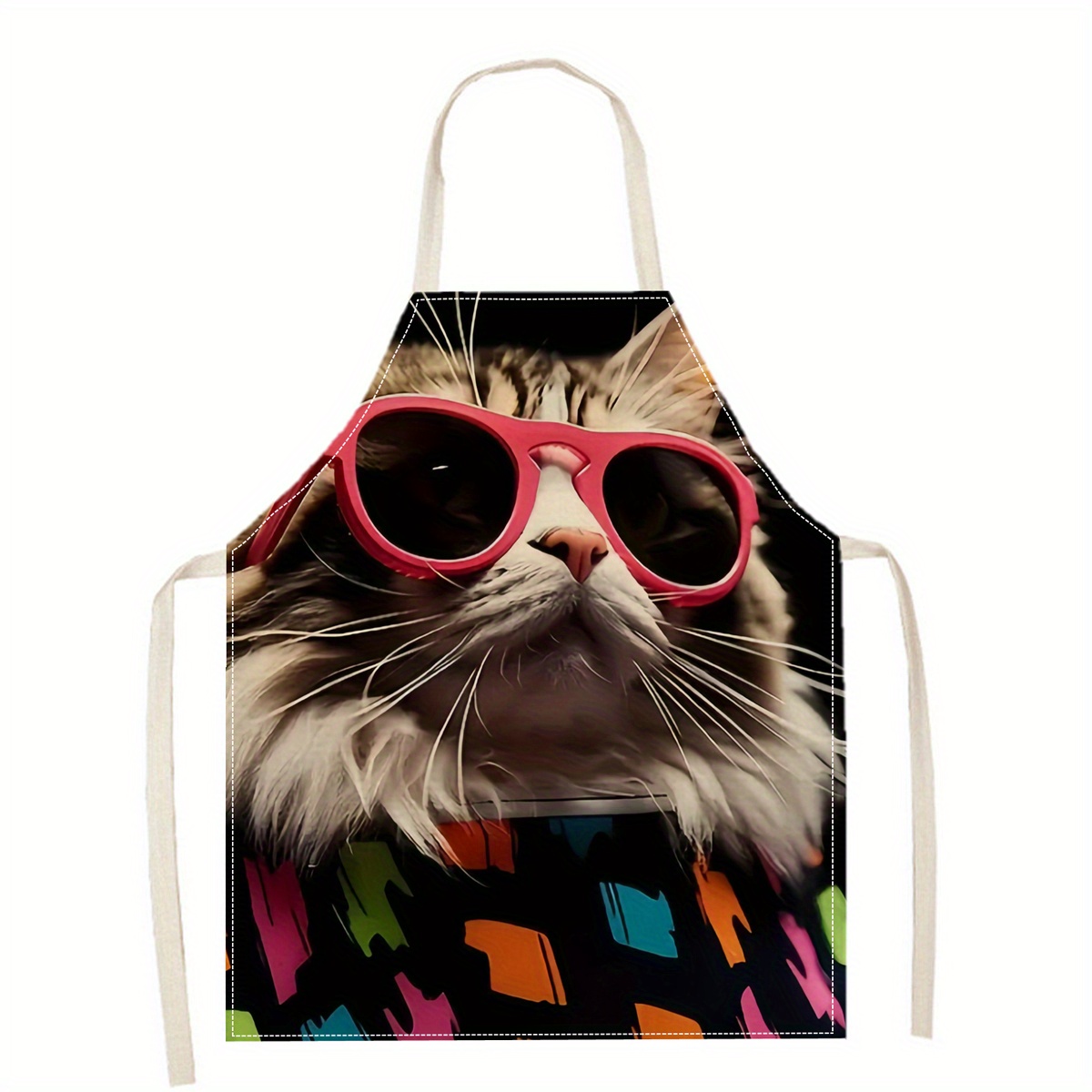 Home Cooking Ideas - Grembiule in Lino con Stampa Divertente