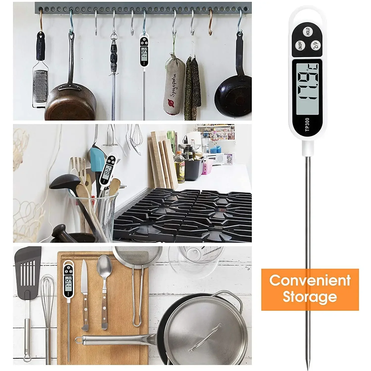 Termometro per alimenti in acc - Home Cooking Reading recensione e prezzo