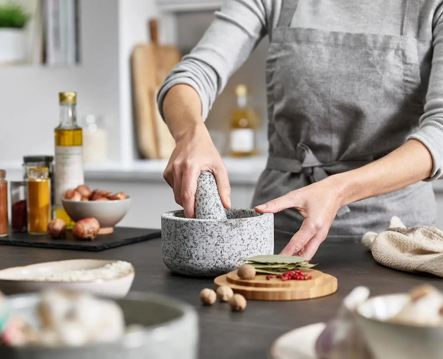 Pestello in granito con rivest - Mortar Pestle Granite recensione e prezzo