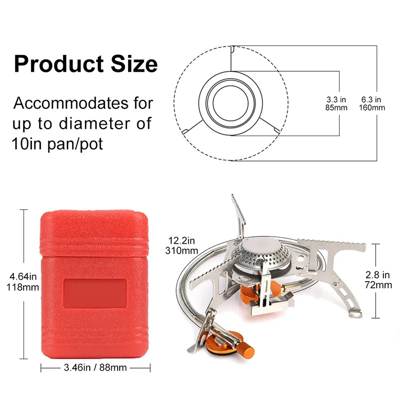 Fornello da campeggio a gas Fo - Home Cooking Gas Stove recensione e prezzo